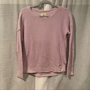 Lavender Hollister Waffle Sweater